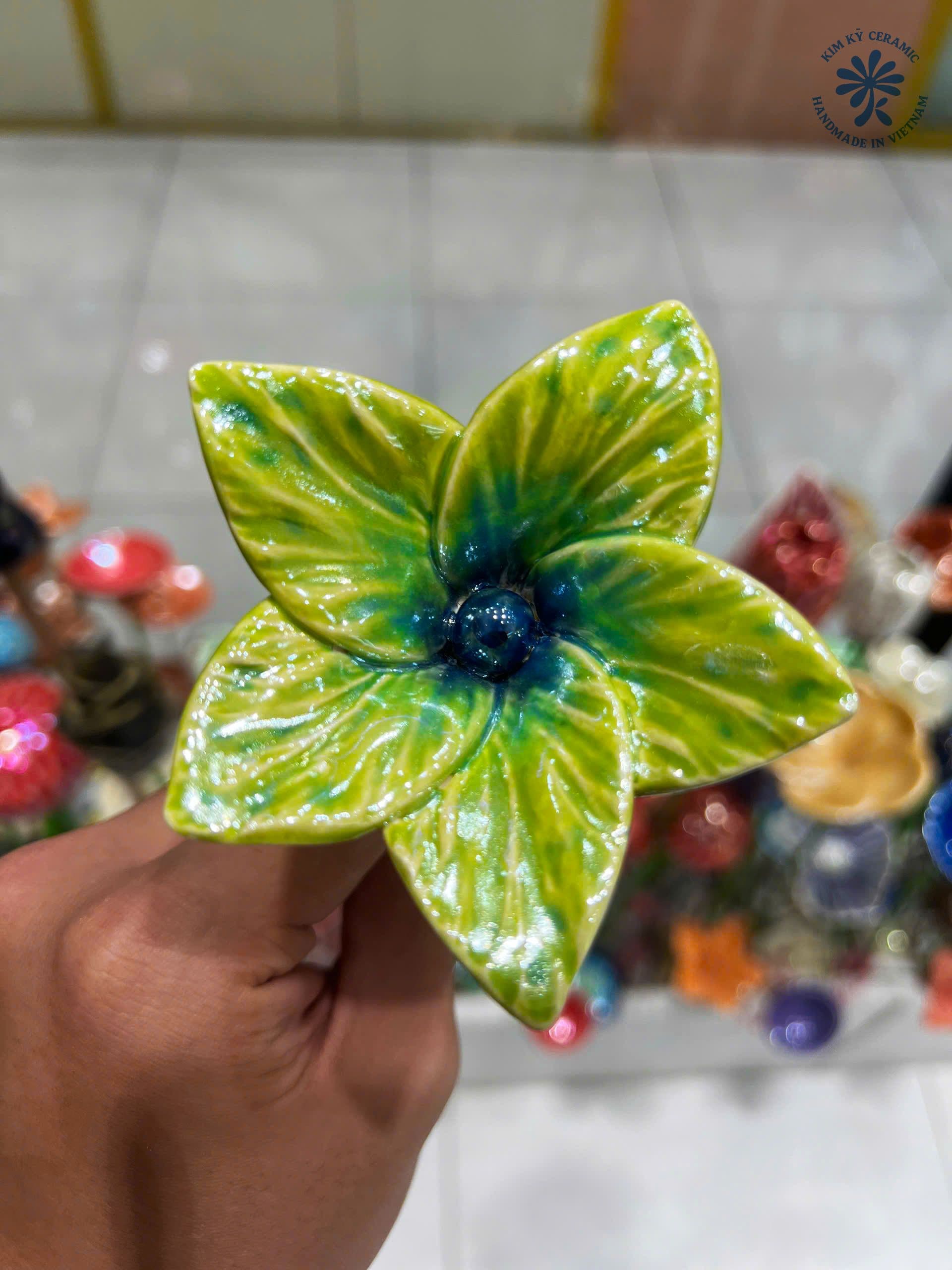 Meadow Lime Green 5-Petal Bloom - 1